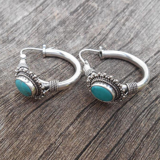 Aretes Vintage de Turquesa