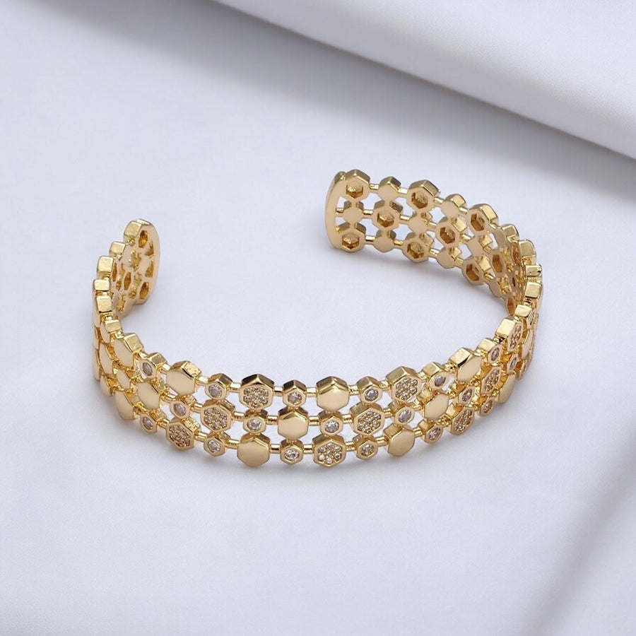 Brazalete Gavriella Hexagonal