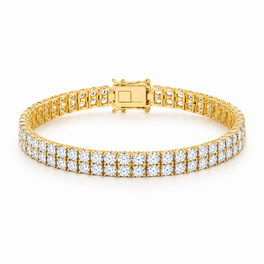 Pulsera de Tenis de Doble Hilera