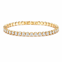 Pulsera de Tenis de Corte Redondo