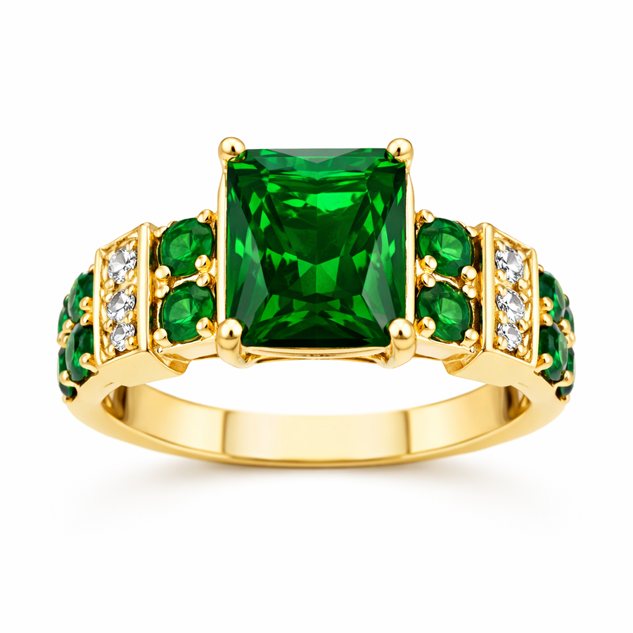 Anillo Exquisito de Esmeralda