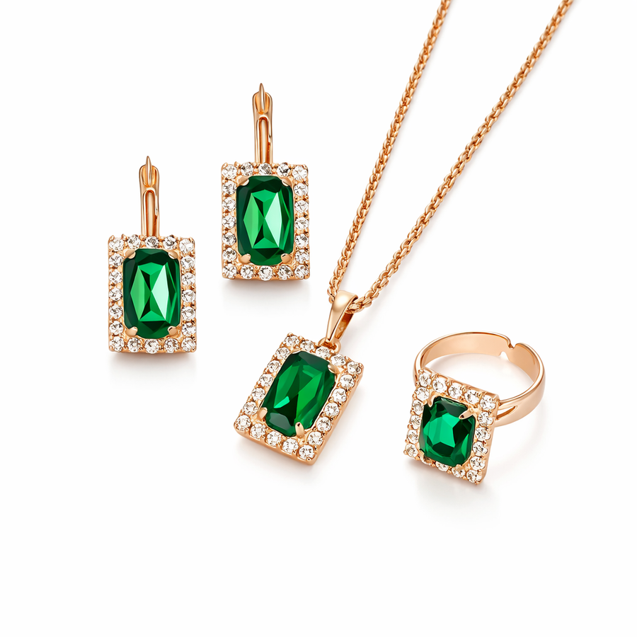 Set de Joyería Sylvara Greenveil