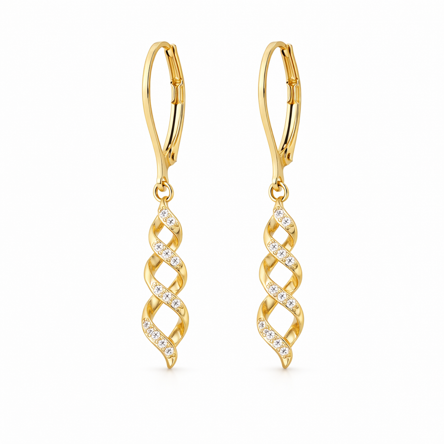 Aretes Ava de Torsión Resplandeciente