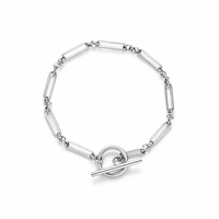 Pulsera de Eslabón con Barra en T