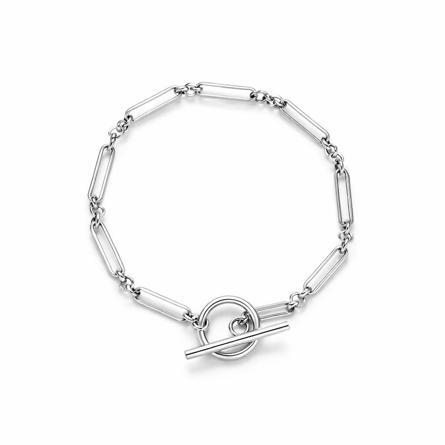 Pulsera de Eslabón con Barra en T
