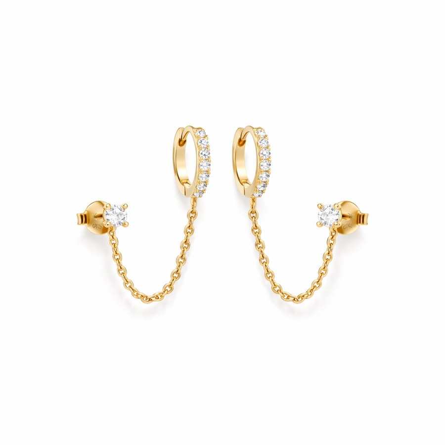 Aretes Adella de Cadena