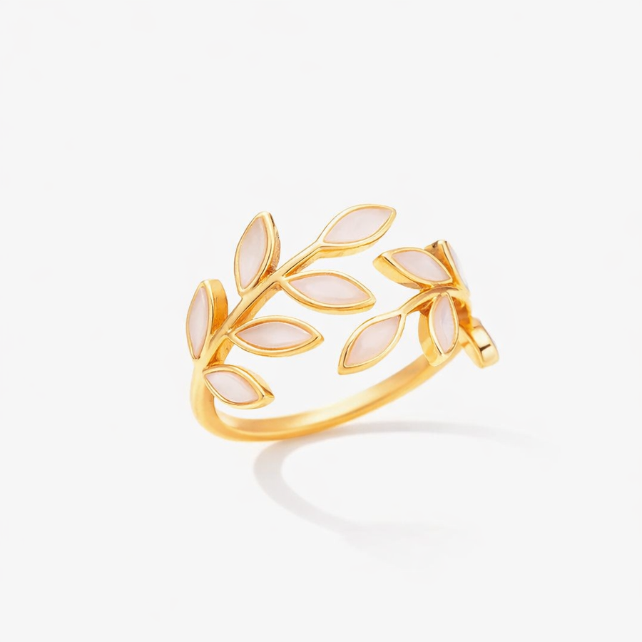 Anillo Abierto Neraya de Hoja Delicada