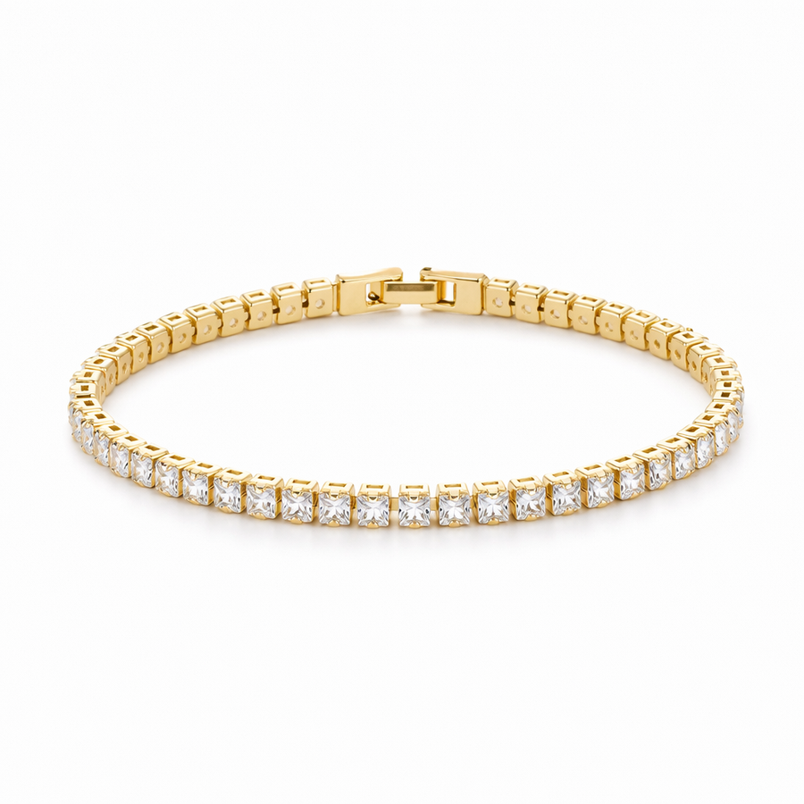Pulsera de Tenis Cuadrada