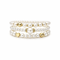 Set Exquisito de Pulseras de Perla