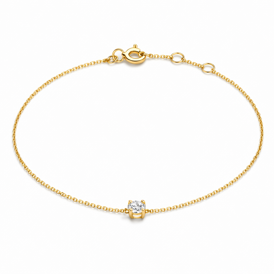 Pulsera Caroline de Piedra Moissanita