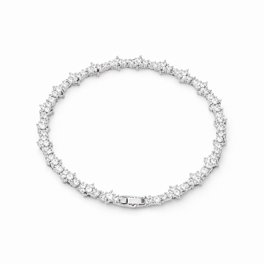 Pulsera de Tenis Clásica de Racimo