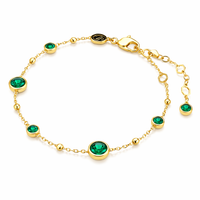Pulsera Delicada de Esmeralda