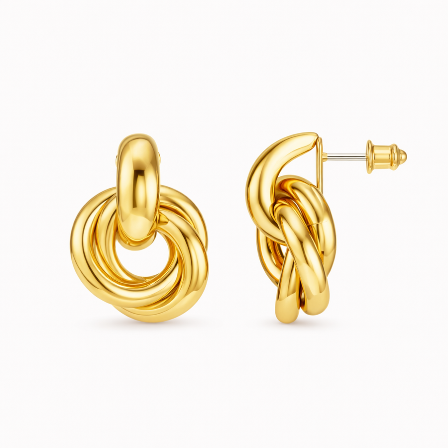 Aretes Statement Entrelazados