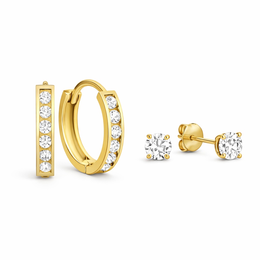 Set de Aretes de Piedra Dara Brillane
