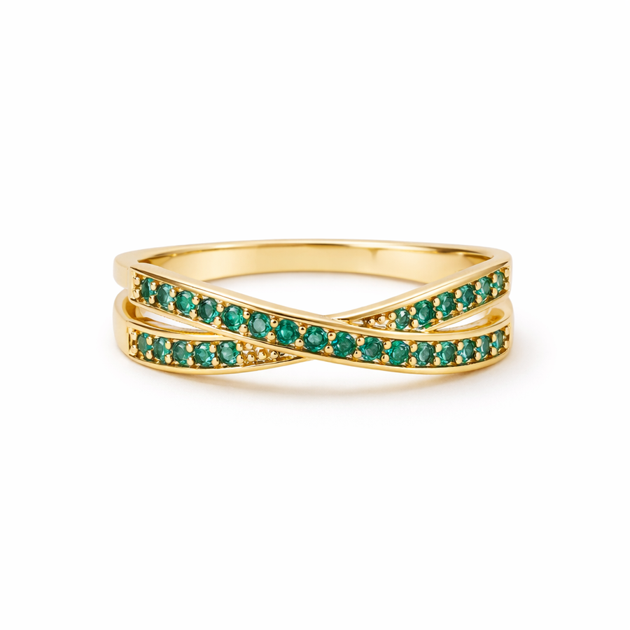 Anillo Flujo de Esmeralda