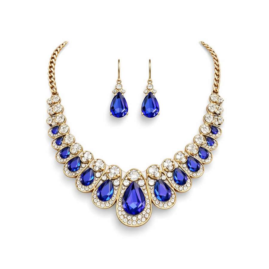 Set de Joyería Maevina de Zafiros