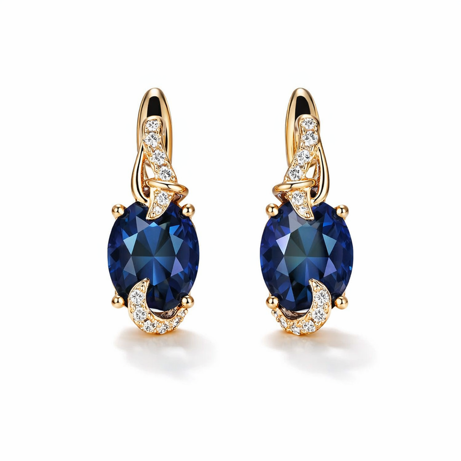 Aretes Colgantes Medianoche Real