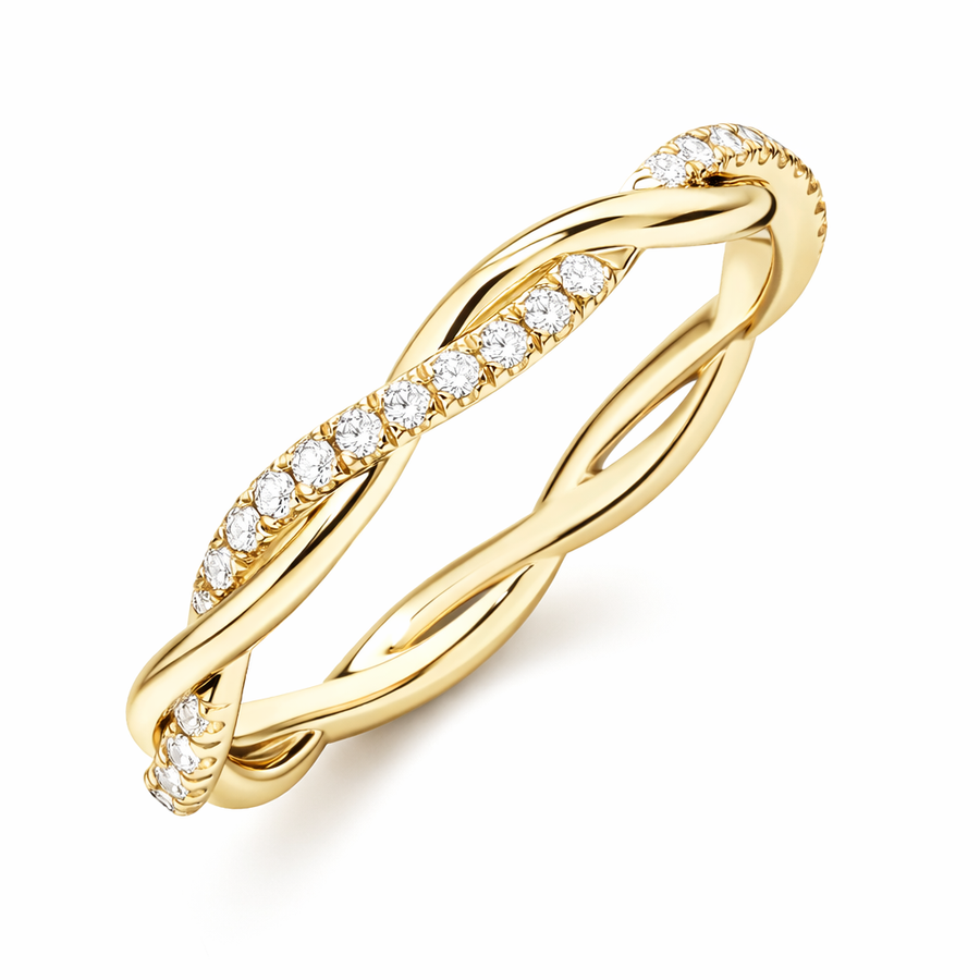 Anillo de Acento de Dos Estilos