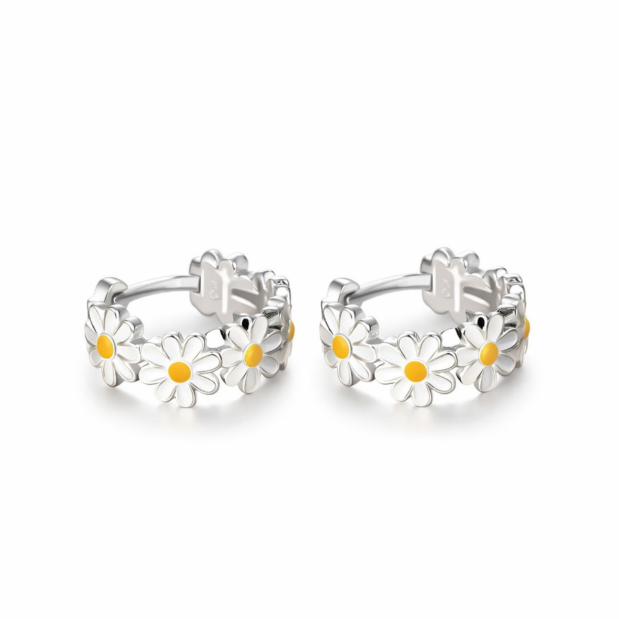 Aretes de Aro Margarita Elegantes