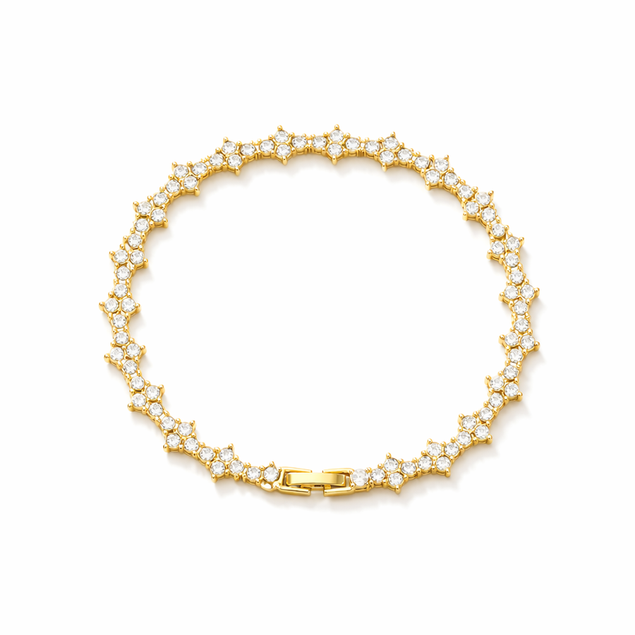 Pulsera de Tenis Clásica de Racimo