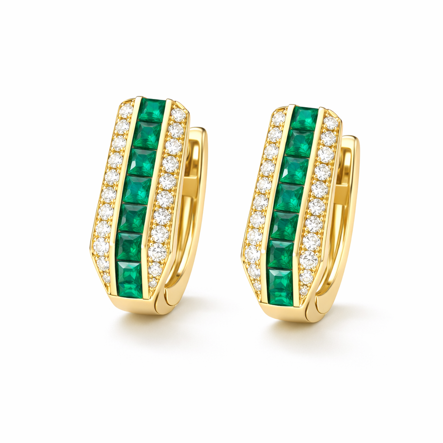 Aretes Sienna de Esmeralda