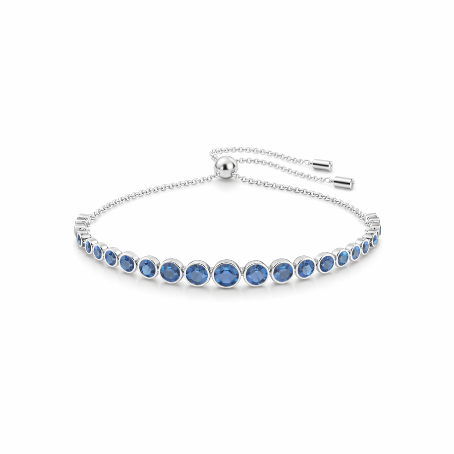 Pulsera de Tenis de Zafiro Corte Redondo