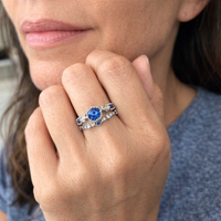 Sapphriel Crown Ring Set