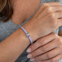 Pulsera de Tenis de Amatista