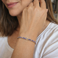 Pulsera de Tenis de Amatista