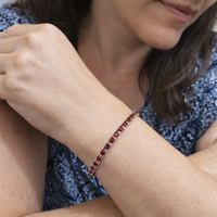 Pulsera de Tenis de Rubí