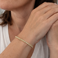Pulsera de Tenis Cuadrada