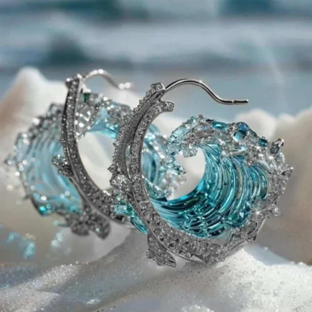 Aretes Juramento del Océano | Joyería Sostenible Inspirada en el Océano