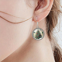 Aretes de Árbol de Navidad Vintage