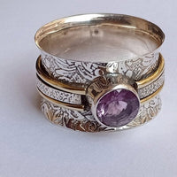 Anillo de Meditación Boho de Cristal