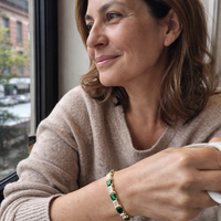 Pulsera de Tenis de Eslabón Verde