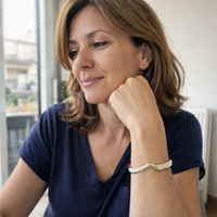 Pulsera de Ópalo Resplandor Dorado