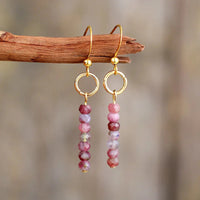 Aretes de Piedra de Jaspe Natural