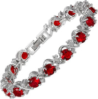 Pulsera de Tenis de Vid de Rubí