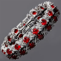 Pulsera de Tenis de Vid de Rubí
