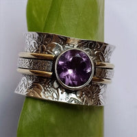 Anillo de Meditación Boho de Cristal