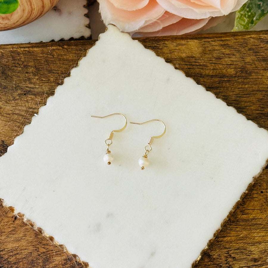 Aretes Greta de Perla de Agua Dulce