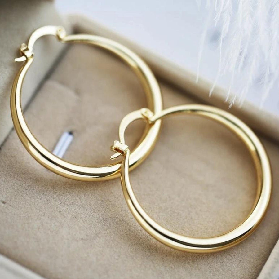 Aretes de Aro Grandes en Oro
