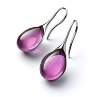 Aretes Colgantes de Cristal
