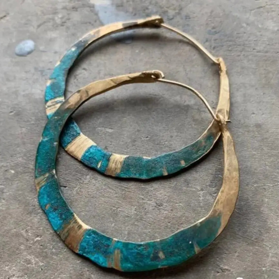 Aretes de Aro Vintage de Turquesa