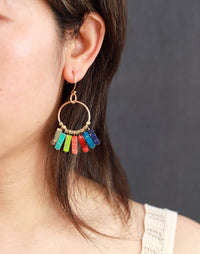 Aretes Colgantes de Chakra