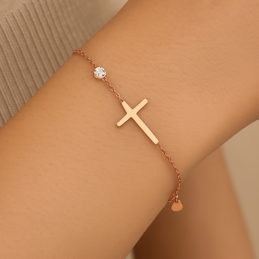Pulsera Espiritual en Oro Rosa