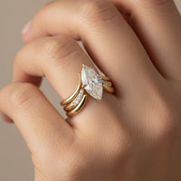 Anillo de Corona Gota en Oro