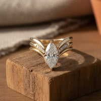 Anillo de Corona Gota en Oro