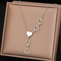 Collar de Corazón en Oro y Plata