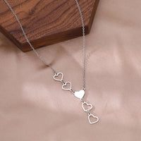 Collar de Corazón en Oro y Plata